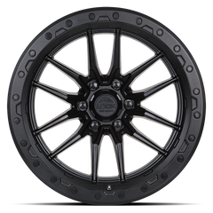 Lock Offroad Krawler 22x10 6x135 -18et 87.1 Matte Black w/ Matte Black Ring Wheel
