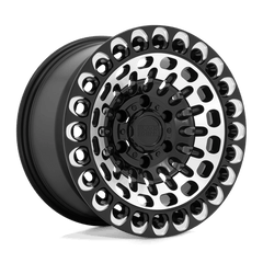 17X9.5 GLOSS BLACK WITH MACHINED FACE & MILLING 12MM Black Rhino Wheel
