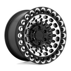 17X9.5 GLOSS BLACK WITH MACHINED FACE & MILLING 12MM Black Rhino Wheel