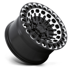 17X9.5 GLOSS BLACK WITH MACHINED FACE & MILLING 12MM Black Rhino Wheel