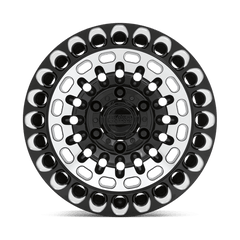 17X9.5 GLOSS BLACK WITH MACHINED FACE & MILLING 12MM Black Rhino Wheel