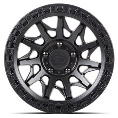 Lock Offroad Lunatic 17x9 6x135 +1et 87.1 Matte Black w/ Matte Black Ring Wheel