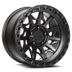 Lock Offroad Lunatic 20x9 6x139.7 0et 106.2 Matte Black w/ Matte Black Ring Wheel