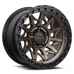 Lock Offroad Lunatic 17x9 6x139.7 -12et 106.2 Matte Bronze w/ Matte Black Ring Wheel