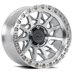 Lock Offroad Lunatic 17x9 5x127 -12et 71.5 Machined w/ Clear Coat Wheel