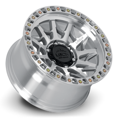 Lock Offroad Lunatic 17x9 5x127 -12et 71.5 Machined w/ Clear Coat Wheel