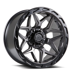 Lock Offroad Matrix 17x9 5x127/5x139.7 -12et 87.1 Matte Gray w/ Matte Black Ring Wheel