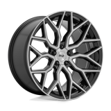 20X9 GLOSS BLACK BRUSHED FACE 35MM Niche 1PC Wheel