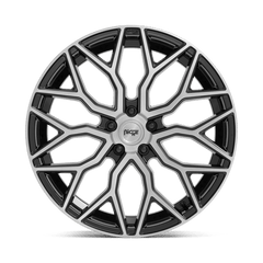 20X9 GLOSS BLACK BRUSHED FACE 35MM Niche 1PC Wheel