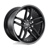 20X9 GLOSS BLACK MATTE BLACK 35MM Niche 1PC Wheel