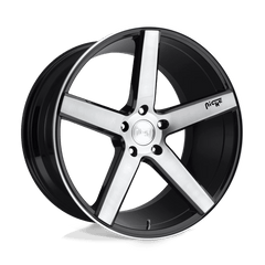 18X8 GLOSS BLACK BRUSHED 40MM Niche 1PC Wheel