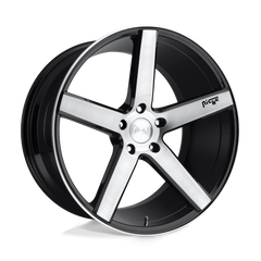 18X8 GLOSS BLACK BRUSHED 40MM Niche 1PC Wheel