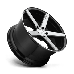 18X8 GLOSS BLACK BRUSHED 40MM Niche 1PC Wheel