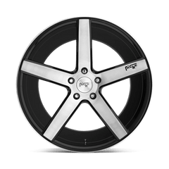 18X8 GLOSS BLACK BRUSHED 40MM Niche 1PC Wheel