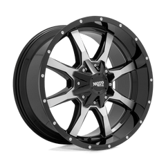 18X9 GLOSS BLACK MACHINED FACE 18MM Moto Metal Wheel