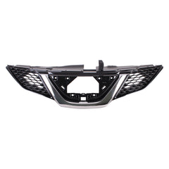 FRONT GRILLE -  FOR USE WITH CAMERA -  PAINTED BLACK WITH CHROME MOLDING -