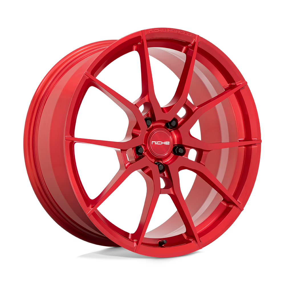 20X10 BRUSHED CANDY RED 40MM Niche Mono Wheel