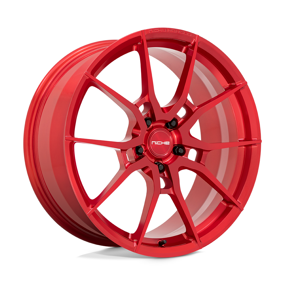 20X8.5 BRUSHED CANDY RED 35MM Niche Mono Wheel