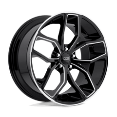 20X10 GLOSS BLACK MILLED 40MM Foose 1PC Wheel
