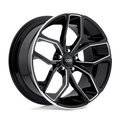 20X10 GLOSS BLACK MILLED 40MM Foose 1PC Wheel