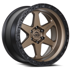 Lock Offroad Olympus 20x10 6x135 -24et 87.1 Matte Desert Bronze w/ Matte Black Ring Wheel
