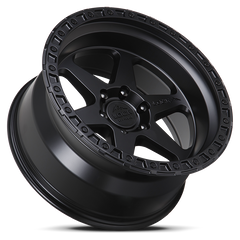 Lock Offroad Olympus 20x10 6x139.7 -24et 106.2 Matte Black w/ Matte Black Ring Wheel