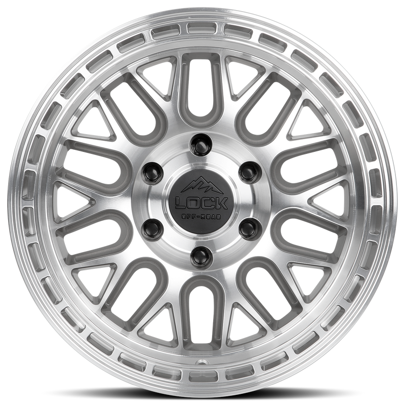Lock Offroad Onyx 17x9 5x127 -12et 71.5 Machined w/ Clear Coat Wheel