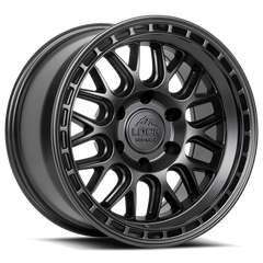 Lock Offroad Onyx 17x9 5x127 -12et 71.5 Matte Black w/ Matte Black Ring Wheel