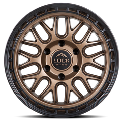 Lock Offroad Onyx 17x9 6x139.7 +1et 106.2 Matte Bronze w/ Matte Black Ring Wheel