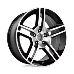 18X10 GLOSS BLACK MACHINED 24MM Performance Replicas Wheel