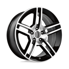 18X10 GLOSS BLACK MACHINED 24MM Performance Replicas Wheel
