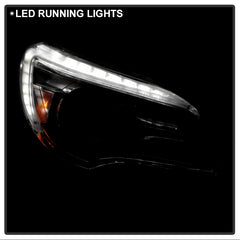 Buick Enclave 2013 - 2017  Spyder PRO-JH-BENL13-HID-OE-R - Passenger Side Chrome Factory Style Projector Headlight with LED DRL