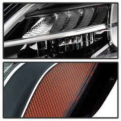 Buick LaCrosse 2017 - 2019  Spyder PRO-JH-BLAC17-AFS-OE-L - Driver Side Black Factory Style Projector Headlight with LED DRL