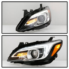 Buick LaCrosse 2017 - 2019  Spyder PRO-JH-BLAC17-AFS-OE-L - Driver Side Black Factory Style Projector Headlight with LED DRL