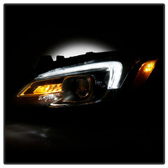 Buick LaCrosse 2017 - 2019  Spyder PRO-JH-BLAC17-AFS-OE-L - Driver Side Black Factory Style Projector Headlight with LED DRL