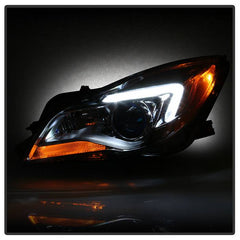  Buick Regal 2014 - 2017 Spyder PRO-JH-BREG14-HID-L - Driver Side Chrome Factory Style Projector Headlight with LED DRL