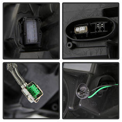 Buick Regal 2014 - 2017  Spyder PRO-JH-BREG14-HID-R - Passenger Side Chrome Factory Style Projector Headlight with LED DRL
