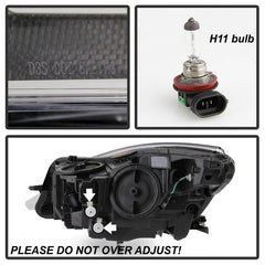 Buick Regal 2014 - 2017  Spyder PRO-JH-BREG14-HID-R - Passenger Side Chrome Factory Style Projector Headlight with LED DRL