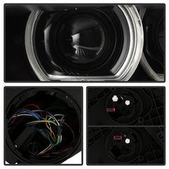 BMW X5 2014 - 2018  Spyder PRO-JH-BX514-AFS-OE-L - Driver Side Black Factory Style Projector Headlight