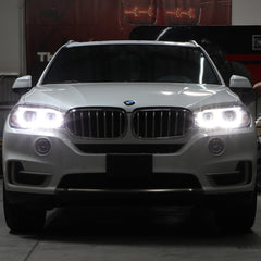 BMW X5 2014 - 2018  Spyder PRO-JH-BX514-AFS-OE-L - Driver Side Black Factory Style Projector Headlight