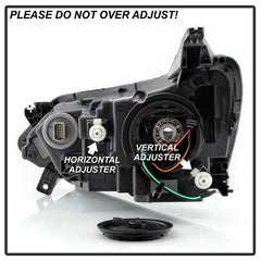 Chevrolet Equinox LT 2018 - 2020  Spyder PRO-JH-CEQ18-HID-R - Passenger Side Black Factory Style Projector Headlight with LED DRL