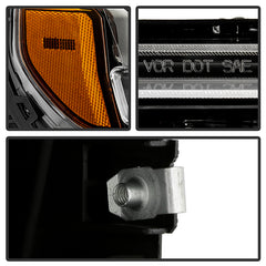 Chevrolet Silverado 1500 2019 - 2023  Spyder PRO-JH-CSIL19-FLED-OE-R - Passenger Side Black Factory Style LED Headlight