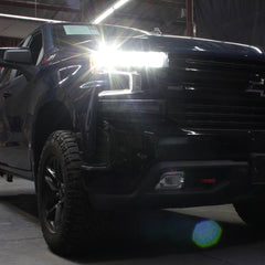 Chevrolet Silverado 1500 2019 - 2020  Spyder PRO-JH-CSIL19HS-LED-OE-R - Passenger Side Black Factory Style LED Headlight