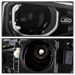 GMC Terrain 2018 - 2022  Spyder PRO-JH-GTE18-HID-OE-R - Passenger Side Black Factory Style Projector Headlight with LED DRL