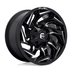 20X9 GLOSS BLACK MILLED 08MM Fuel 1PC Wheel
