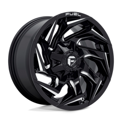 20X9 GLOSS BLACK MILLED 08MM Fuel 1PC Wheel