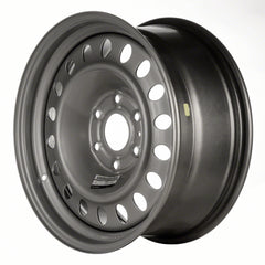 STEEL WHEEL -  18 x 8 -  UK OFFSET -  18 SLOT -  6 STUD/LUG -  5.5 BP -  SILVER