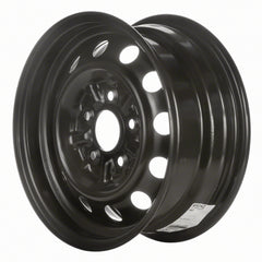 STEEL WHEEL -  14 x 6 -  UK OFFSET -  12 HOLE -  5 STUD/LUG -  4.5 BP -  BLACK