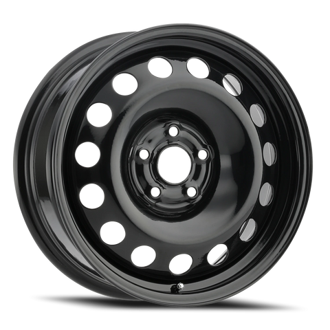 16X6.5 Black wheel with bolt pattern of 5-4.5 (5-114.3)