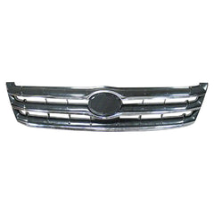 GRILLE -  PAINT TO MATCH WITH CHROME MOLDINGS -  WITH EMBLEM HOLE -  MADE